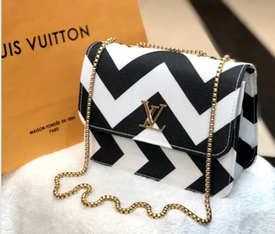 LV Chevron Chain Bag β Multicolor