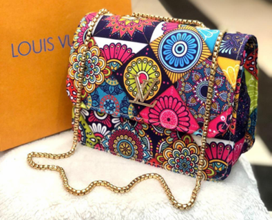 LV Chevron Chain Bag β Multicolor