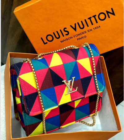 LV Chevron Chain Bag β Multicolor