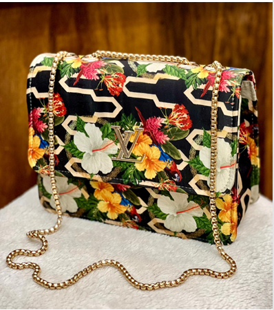 LV Chevron Chain Bag β Multicolor