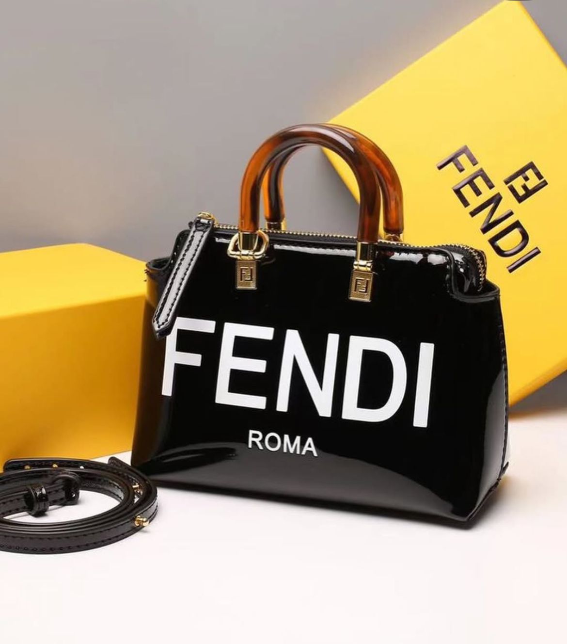 F.Style Roma Shine Structured Carryall