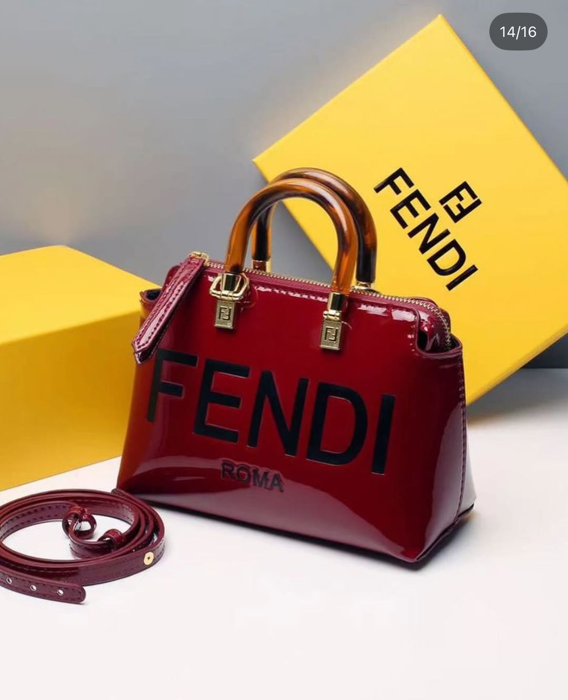 F.Style Roma Shine Structured Carryall