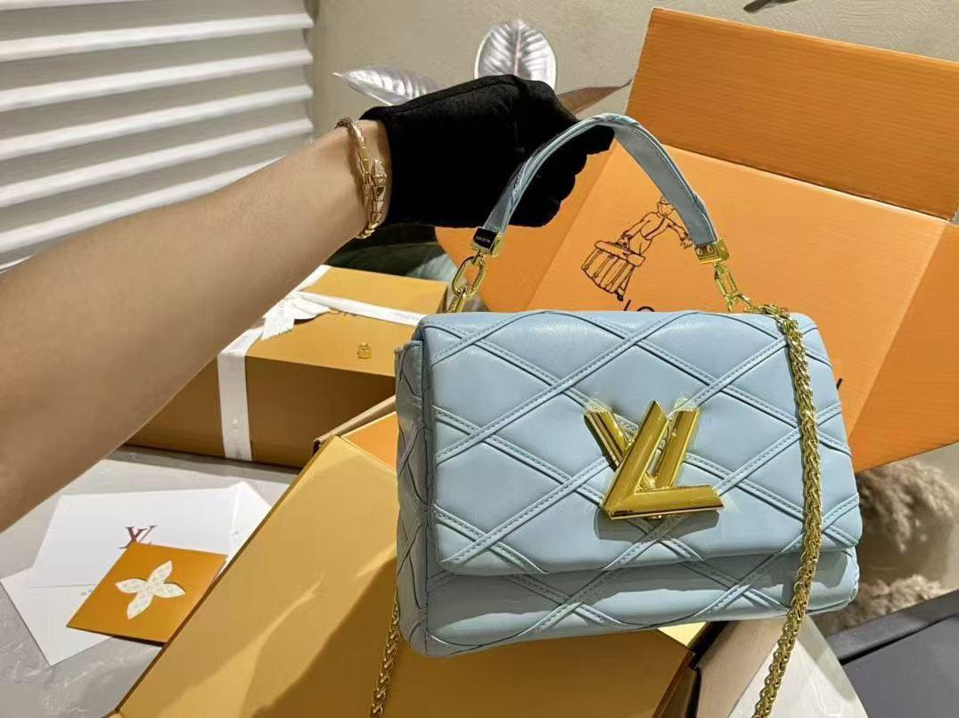 L.V Bag – Gold Accent Chain