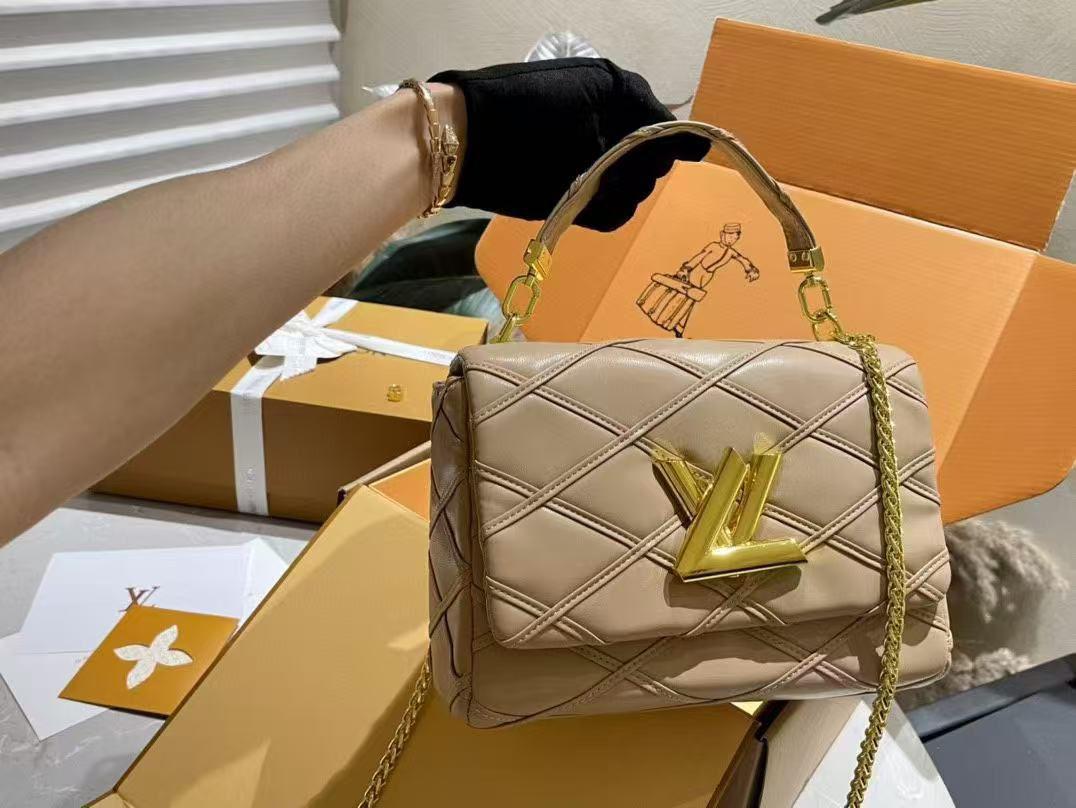 L.V Bag – Gold Accent Chain