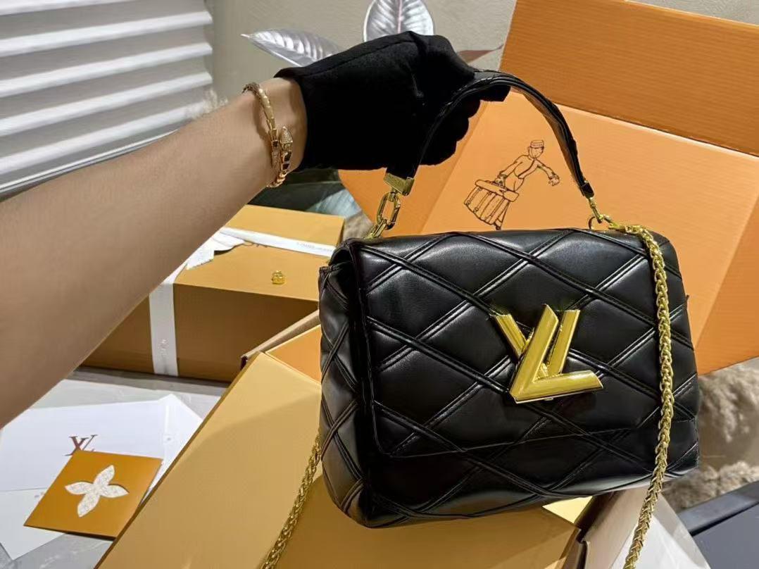 L.V Bag – Gold Accent Chain