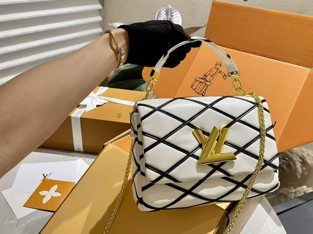L.V Bag – Gold Accent Chain