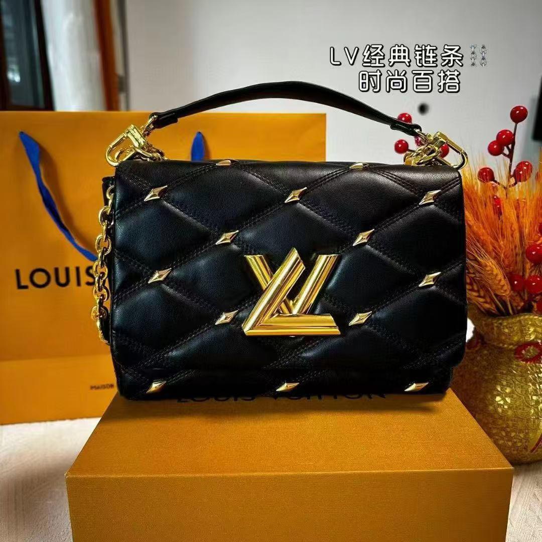 L.V Bag – Gold Accent Chain