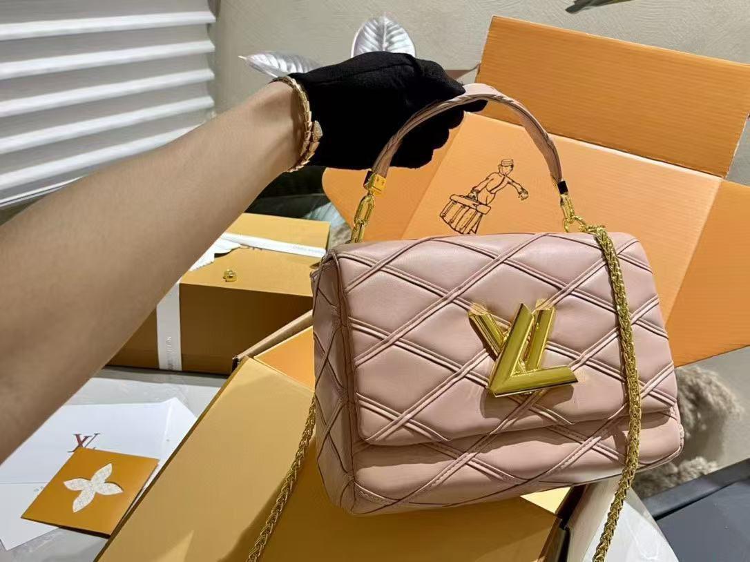 L.V Bag – Gold Accent Chain