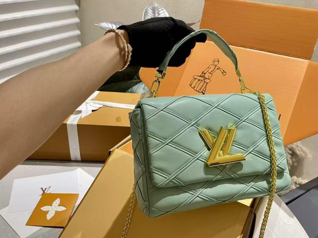 L.V Bag – Gold Accent Chain