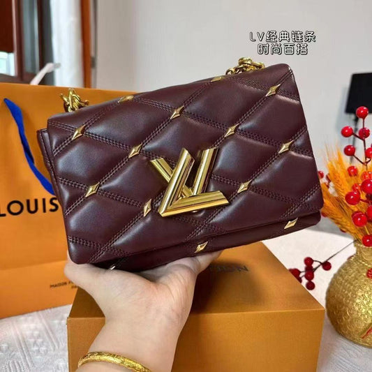L.V Bag β Gold Accent Chain