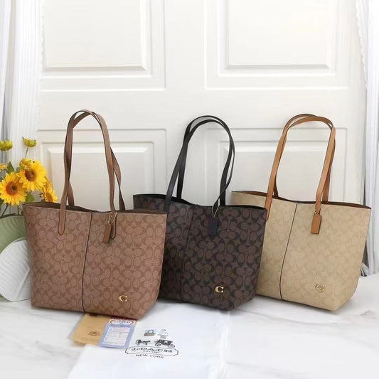 Signature Monogram Luxe Tote β Triple Shade Collection
