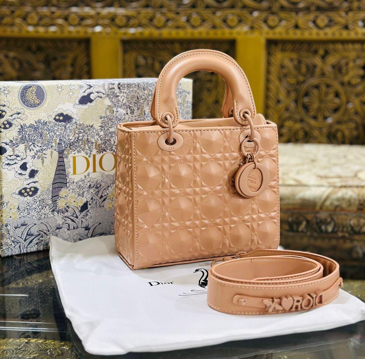 Lady Dior Mini Patent Leather Nude - Shaszelle Collection