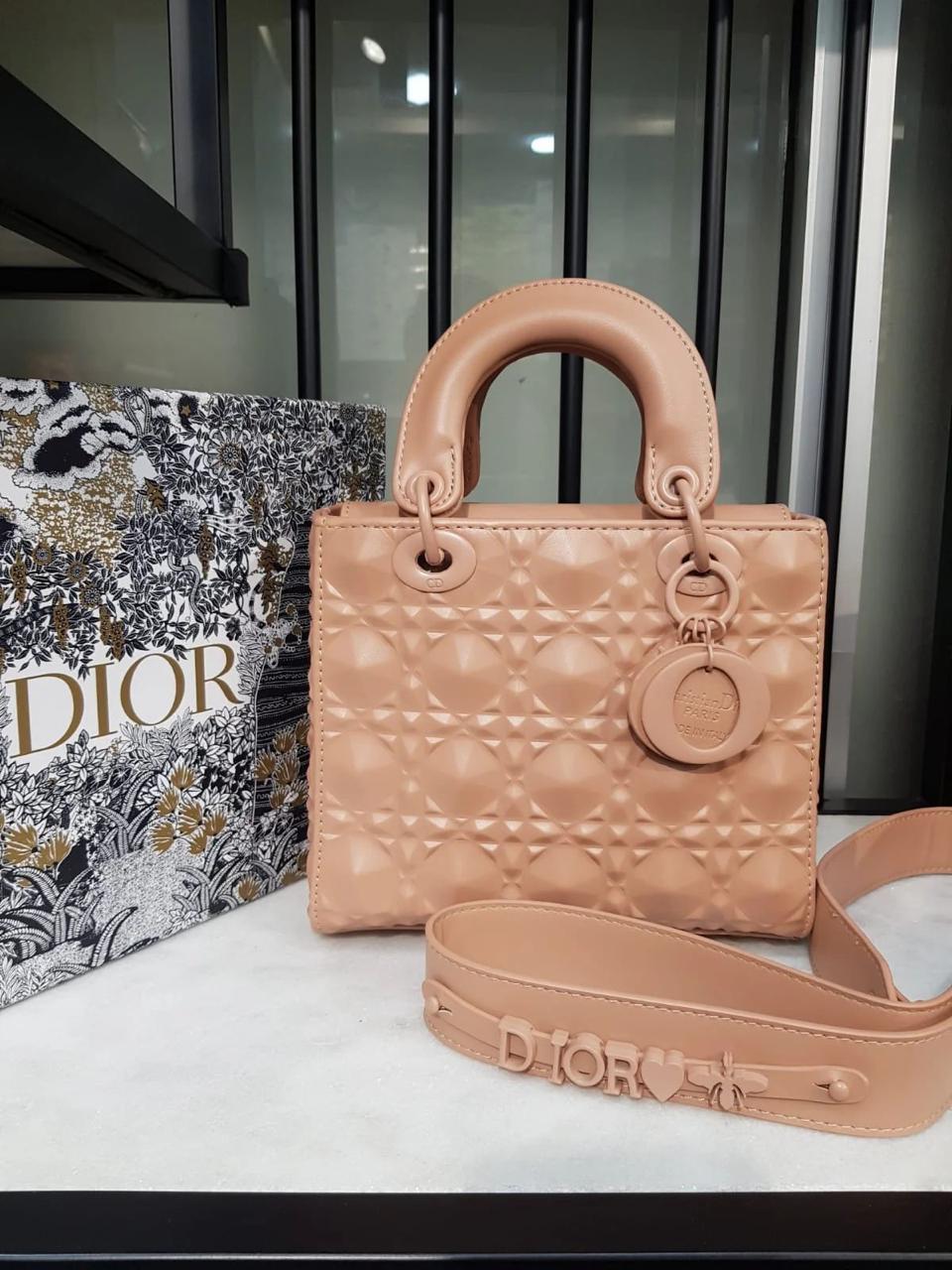 Lady Dior Mini Patent Leather Nude - Shaszelle Collection