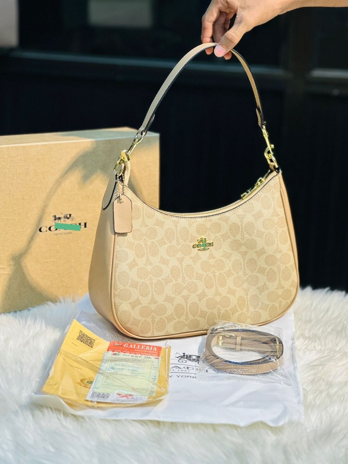 Monogram Curve Hobo β Signature Print Collection