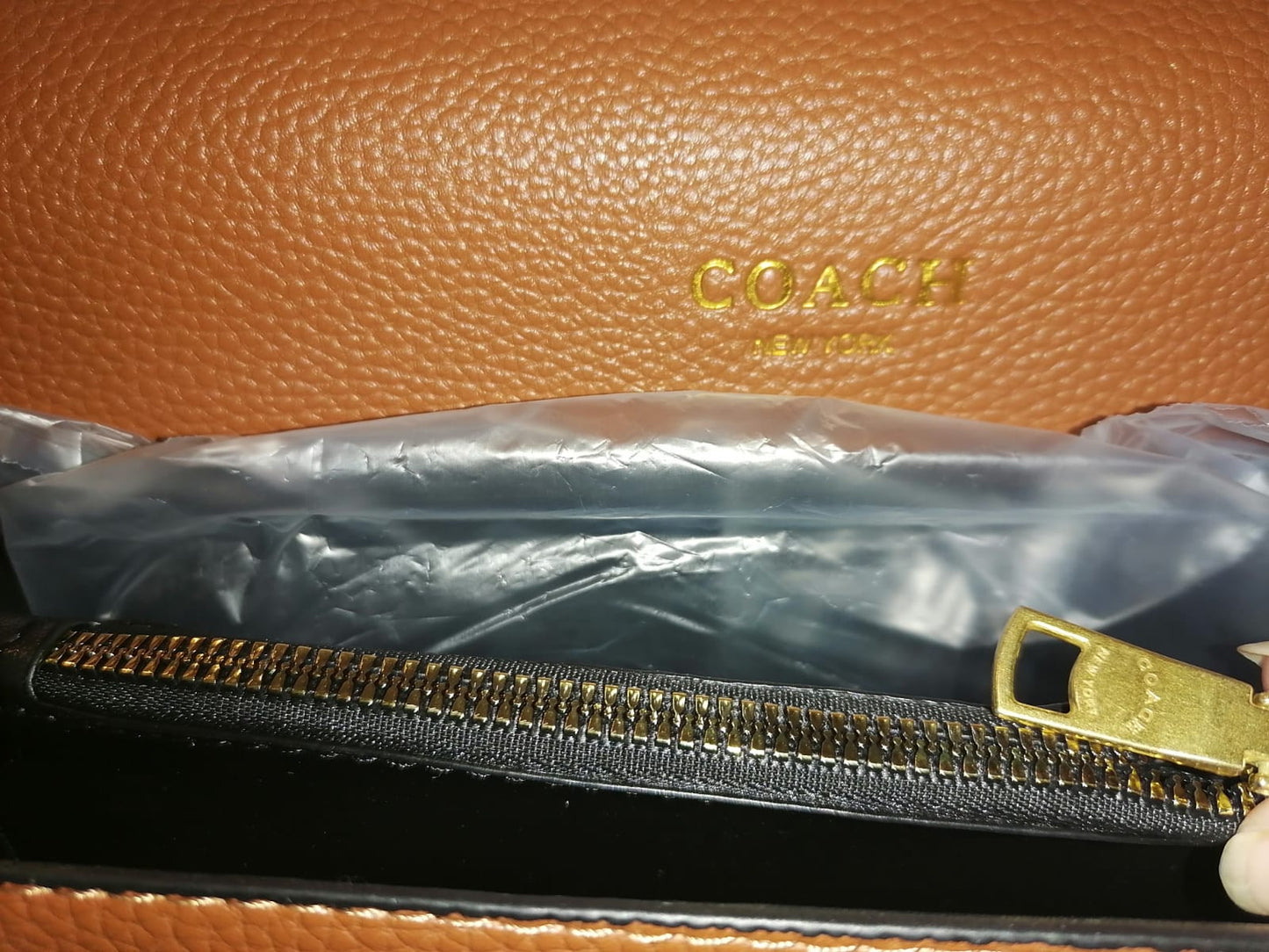 Coach Leather Crossbody Bag with Signature C Buckle - Shaszelle Collection