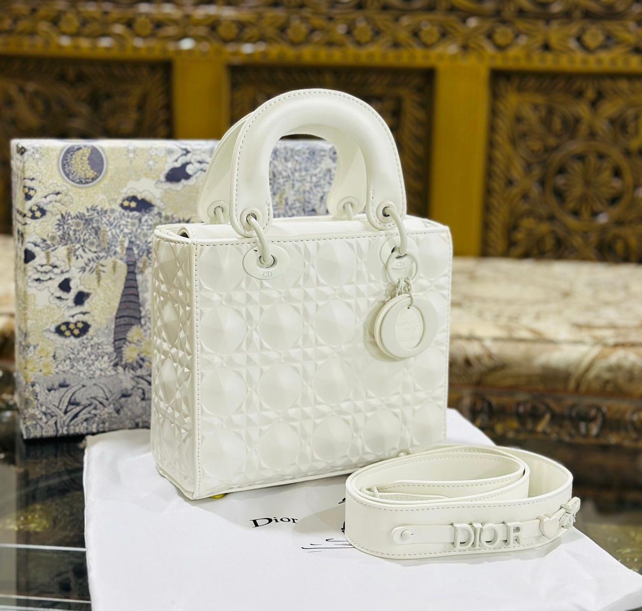 Lady Dior Mini Patent Leather Nude - Shaszelle Collection