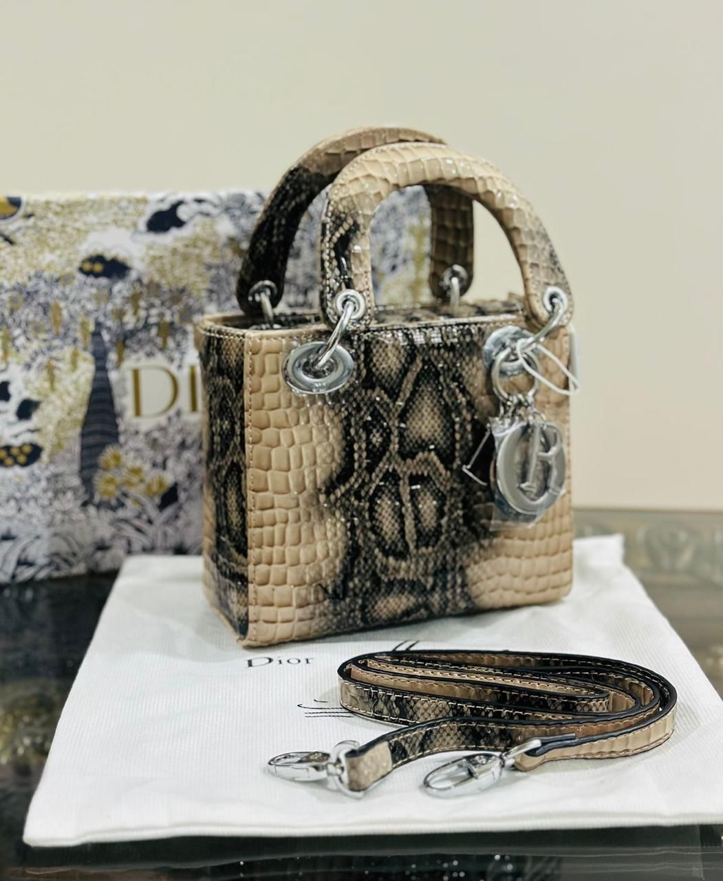 Lady Dior Mini Bag – Snake Embossed Leather - Shaszelle Collection