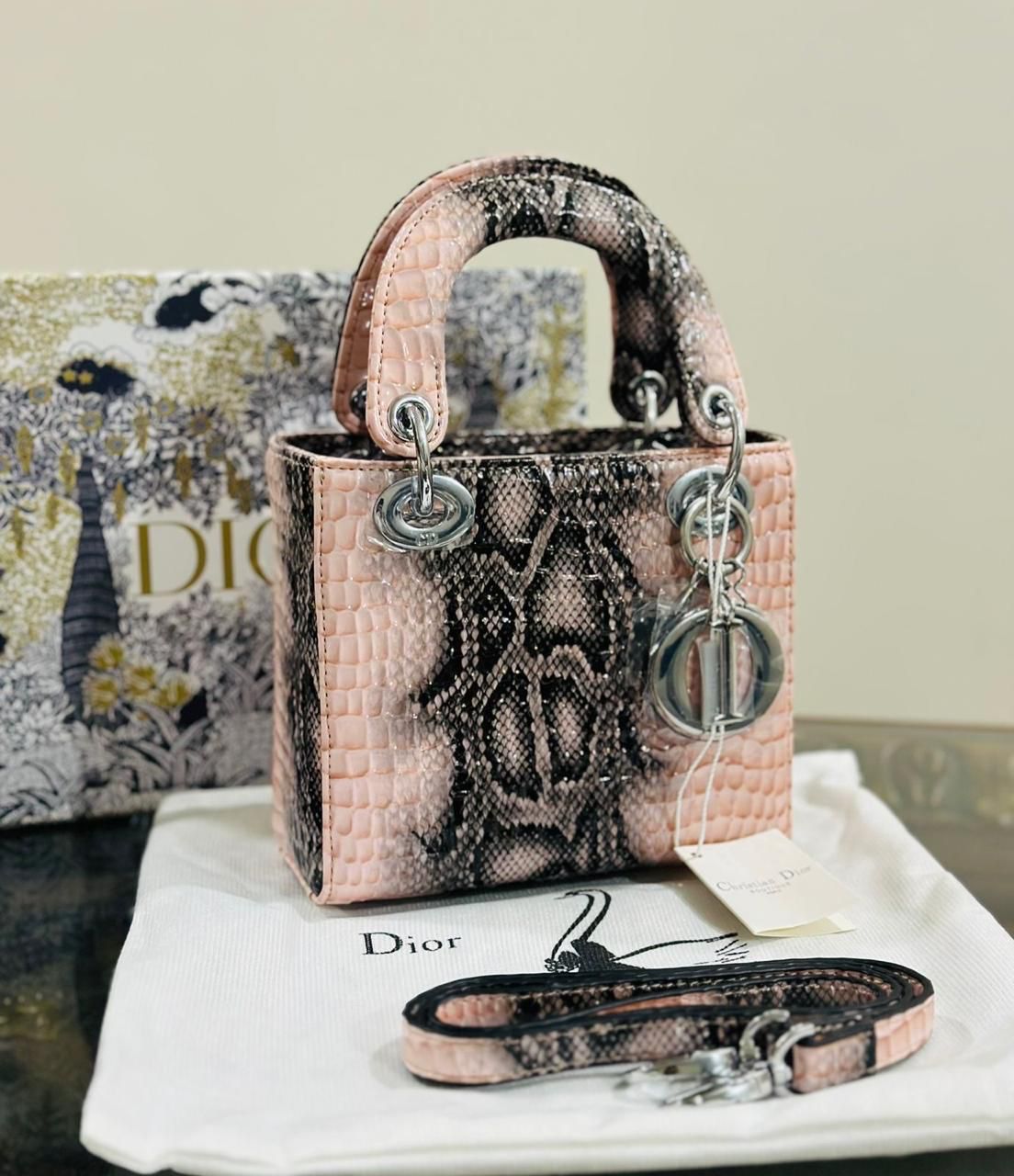 Lady Dior Mini Bag – Snake Embossed Leather - Shaszelle Collection