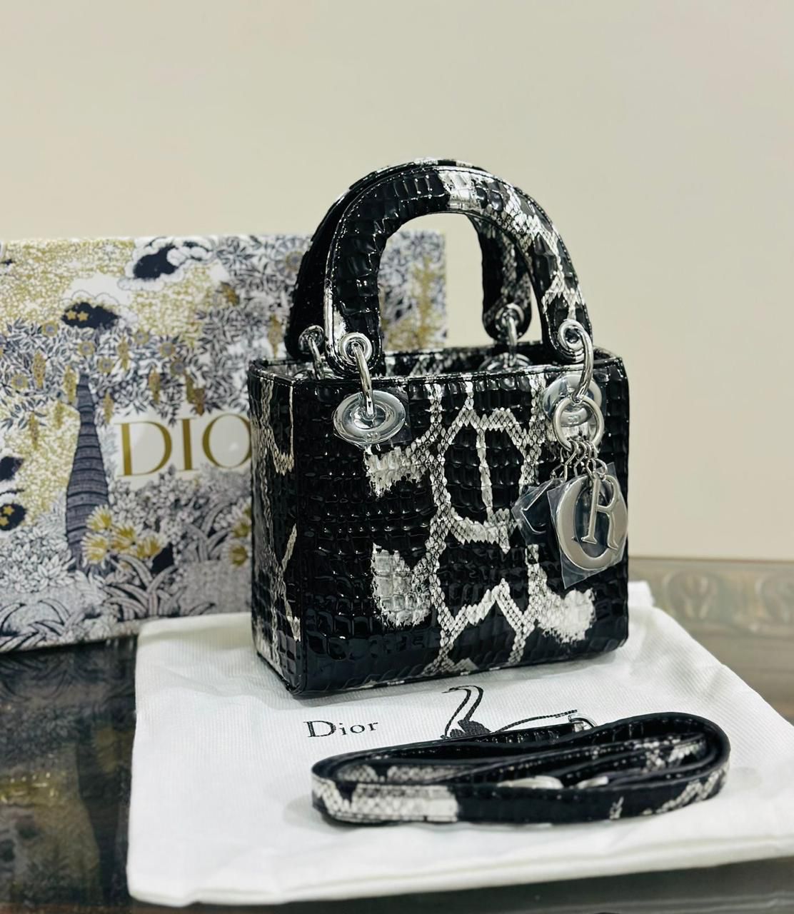 Lady Dior Mini Bag – Snake Embossed Leather - Shaszelle Collection