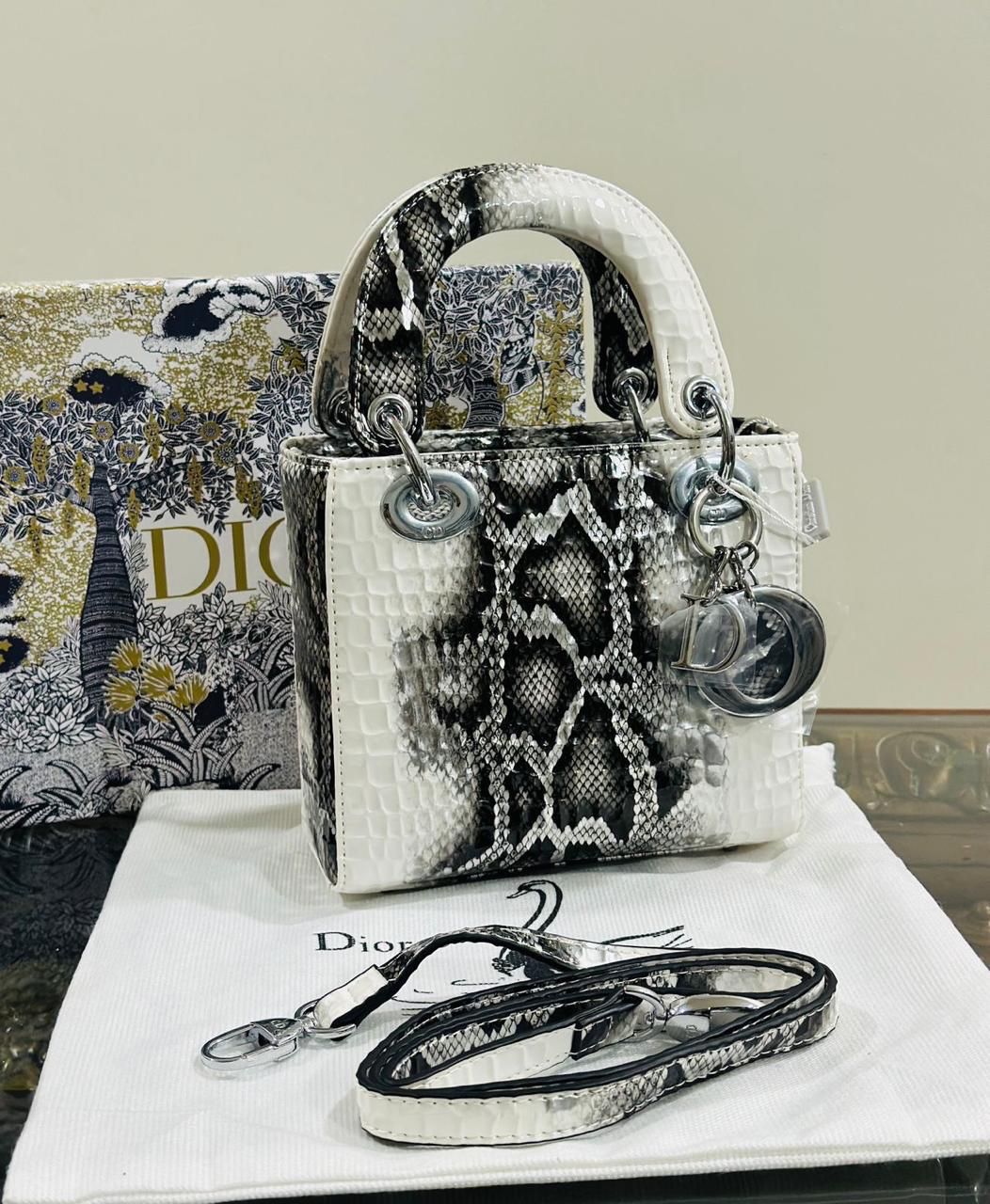 Lady Dior Mini Bag – Snake Embossed Leather - Shaszelle Collection