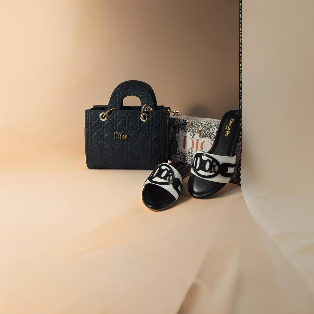 Dior-Inspired Black Luxe Combo