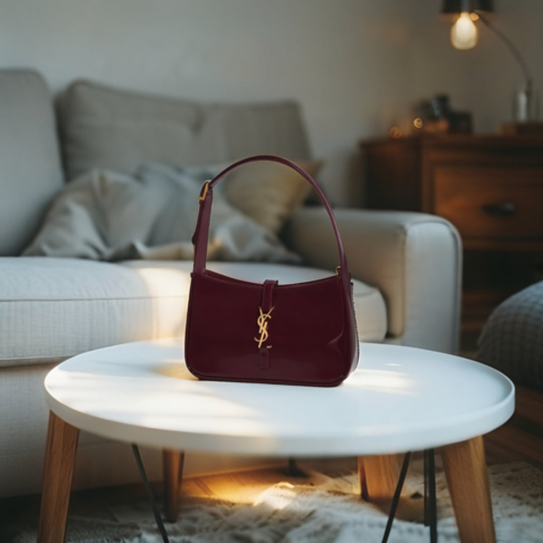 YSL Aurelia Mini Shoulder Bag β Red & Black