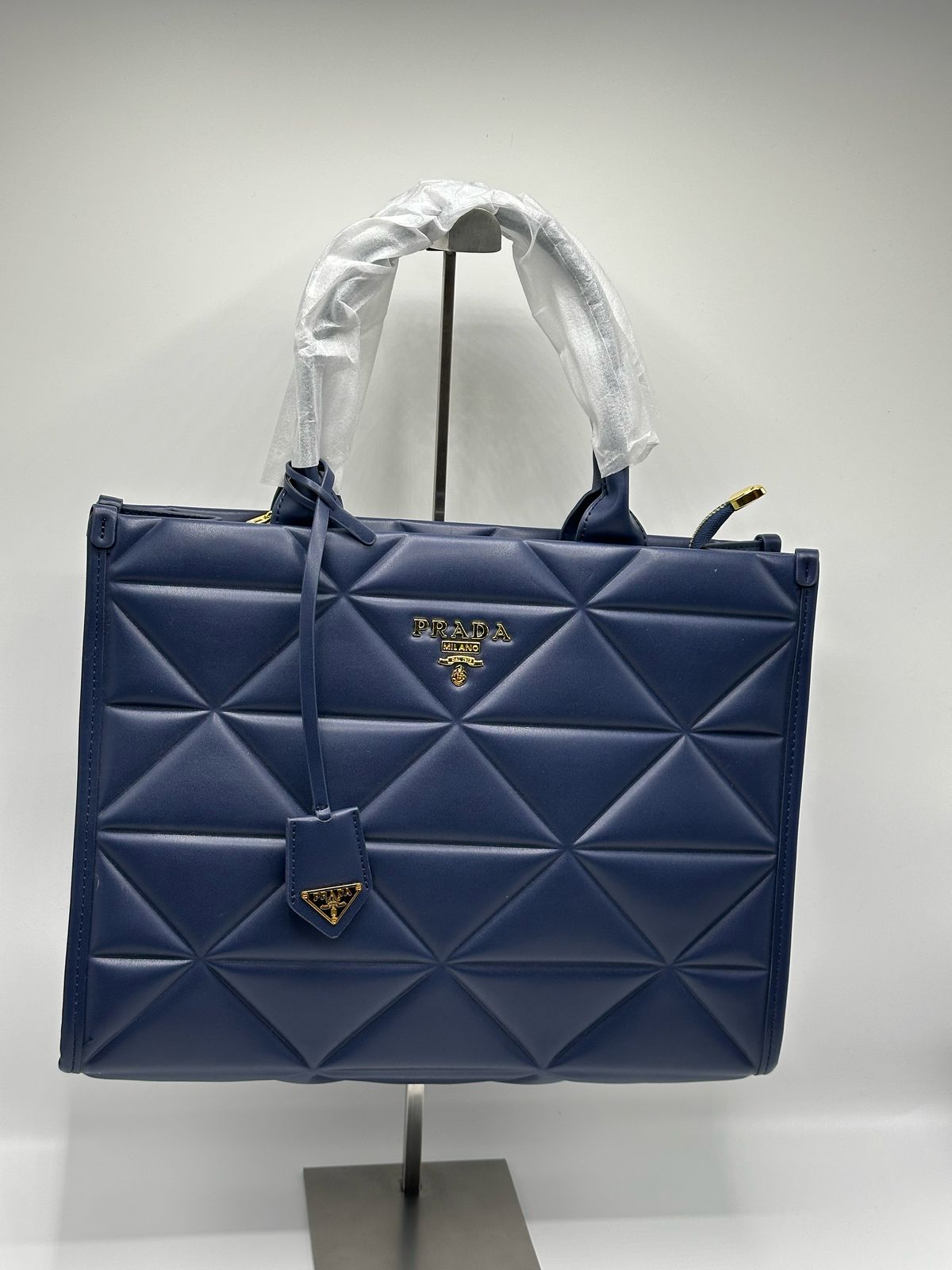 Prada Large Leather Symbol Tote