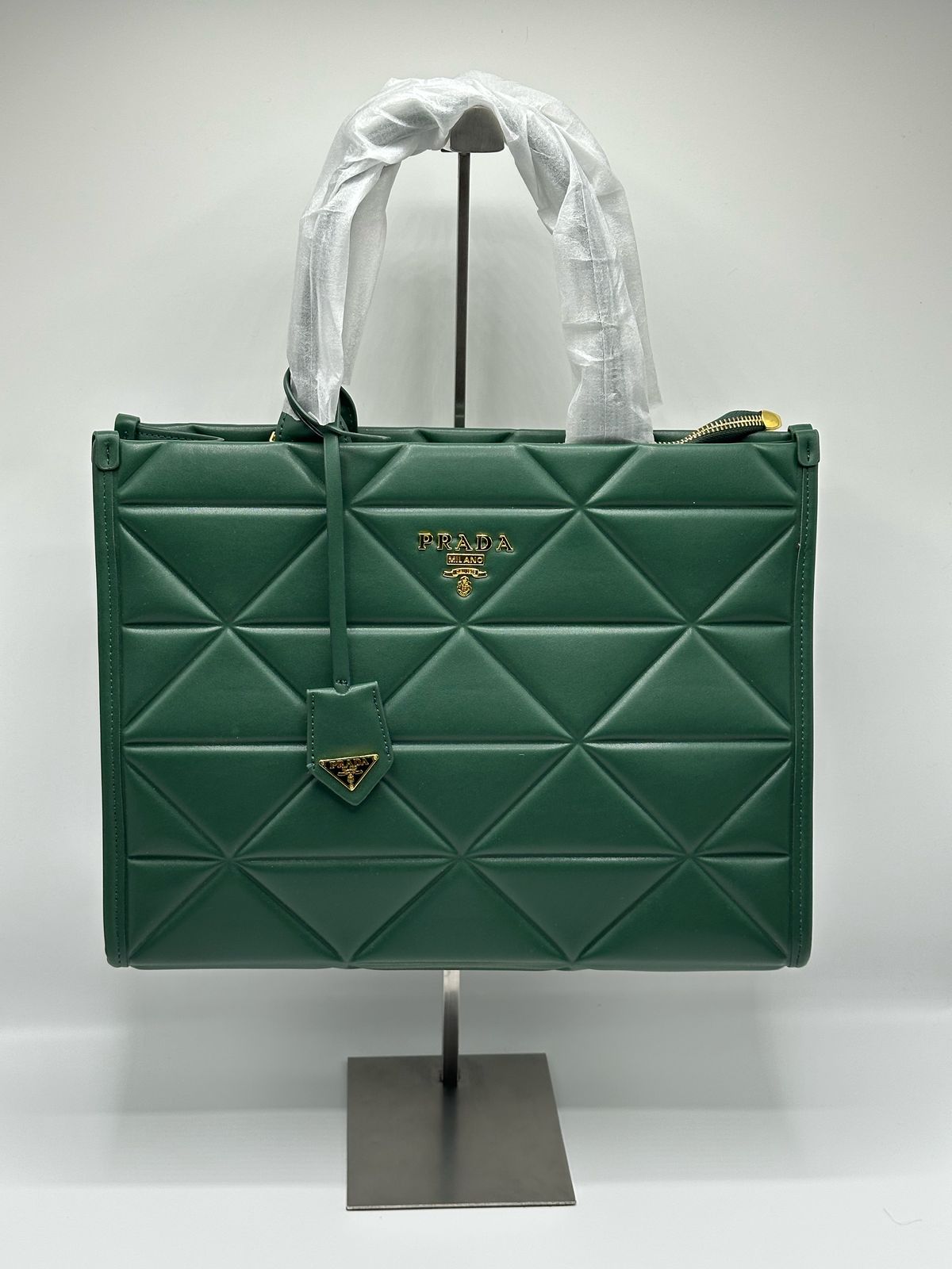 Prada Large Leather Symbol Tote